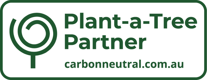 Plant-a-Tree Partner logo with tree icon and carbonneutral.com.au URL